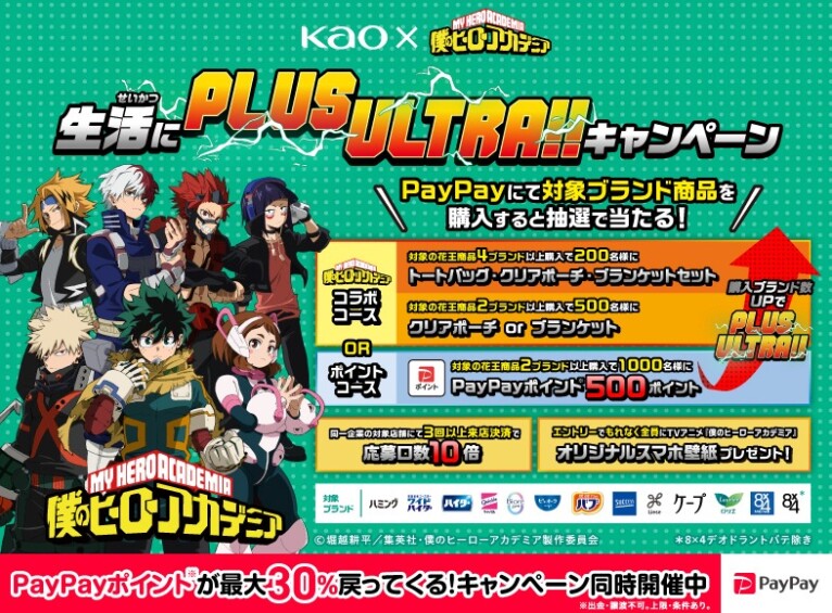 僕のヒーローアカデミア×花王コラボキャンペーン