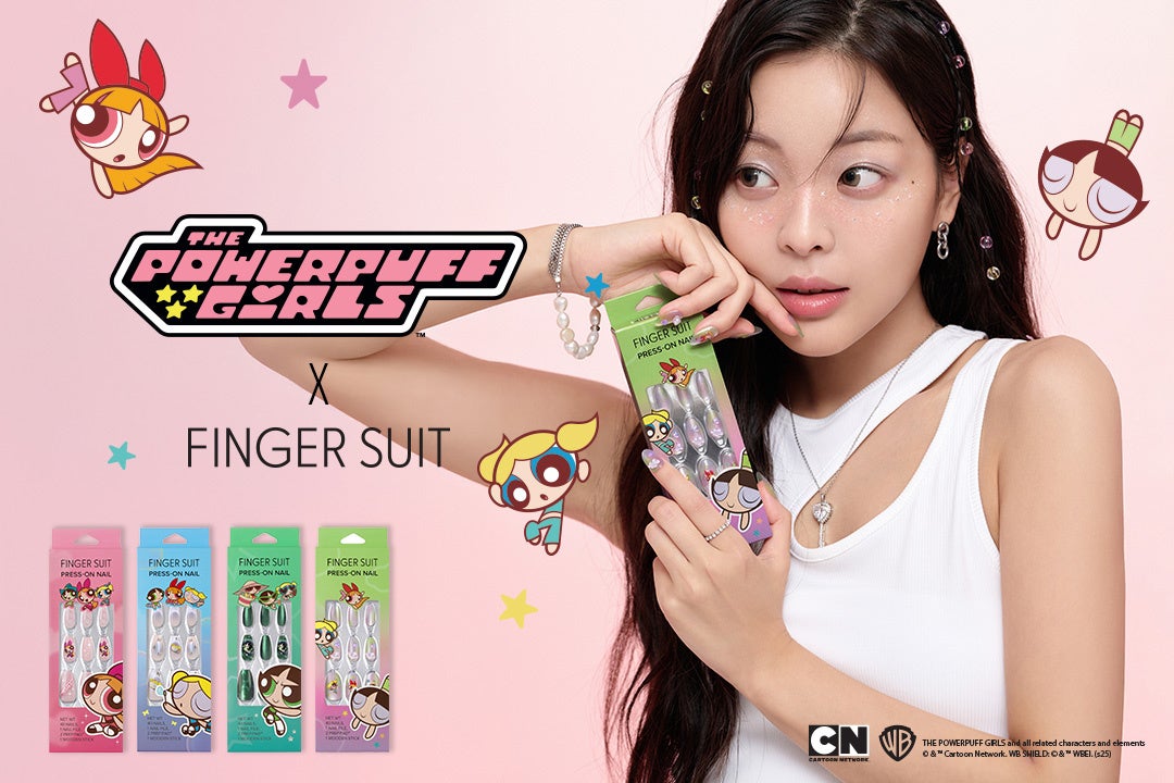 パワーパフ ガールズ × FINGER SUIT キュートでパワフルなコラボネイルコレクション登場♡