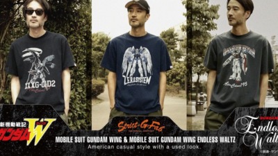 今年30周年を迎えた「新機動戦記ガンダムW」よりモビルスーツ柄のTシャツ3種の予約受付を本日より開始！