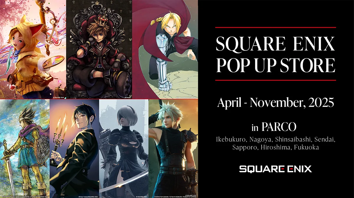 『SQUARE ENIX POP UP STORE 福岡PARCO』NieRシリーズやKHもラインナップ!