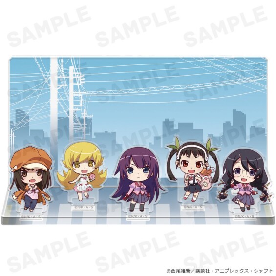 ＜物語＞シリーズの新作グッズ受注開始！ひたぎ＆翼＆撫子＆真宵＆忍が大集合！