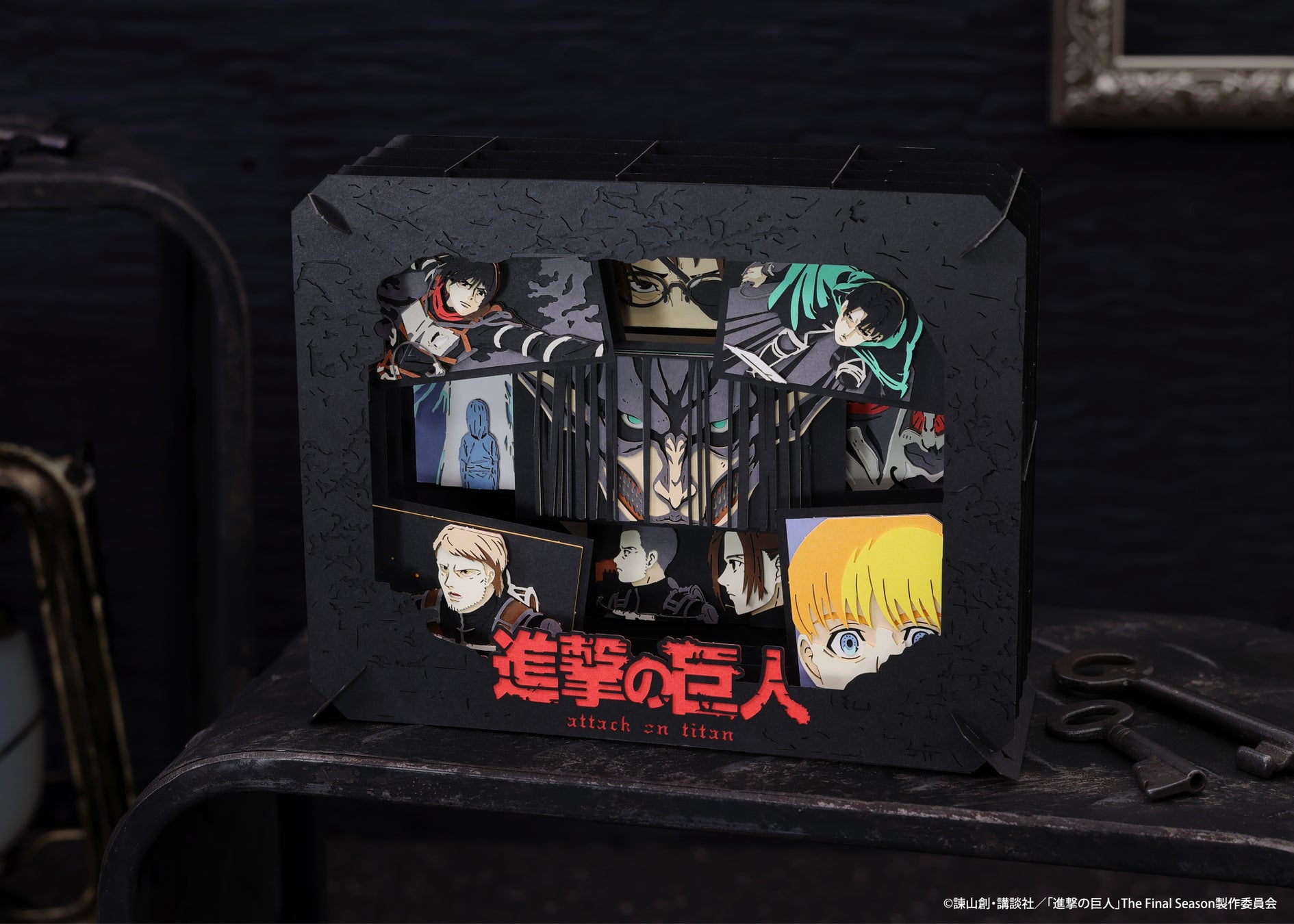 『進撃の巨人』が迫力のペーパークラフトに！ 「ペーパーシアター PT-J09　進撃の巨人」発売決定！