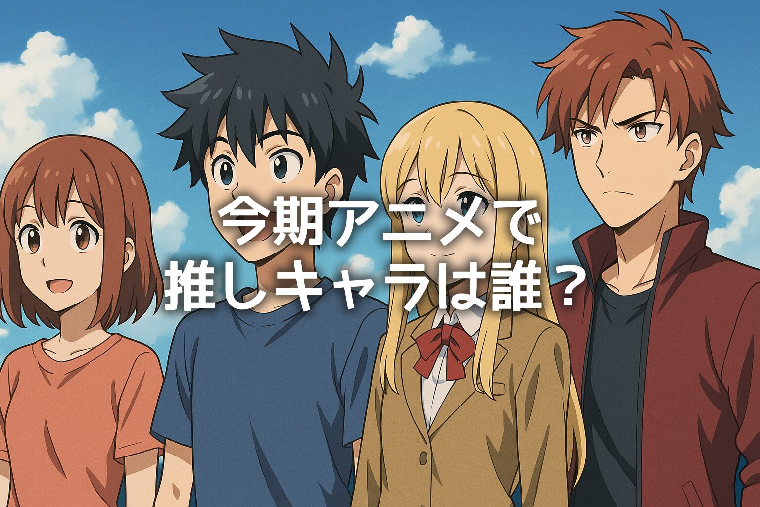 今期アニメで推しキャラは誰？