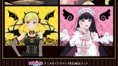 「ロックは淑女の嗜みでして」“天使と悪魔”描き下ろしグッズ、アニメガ×ソフマップで先行販売開始！